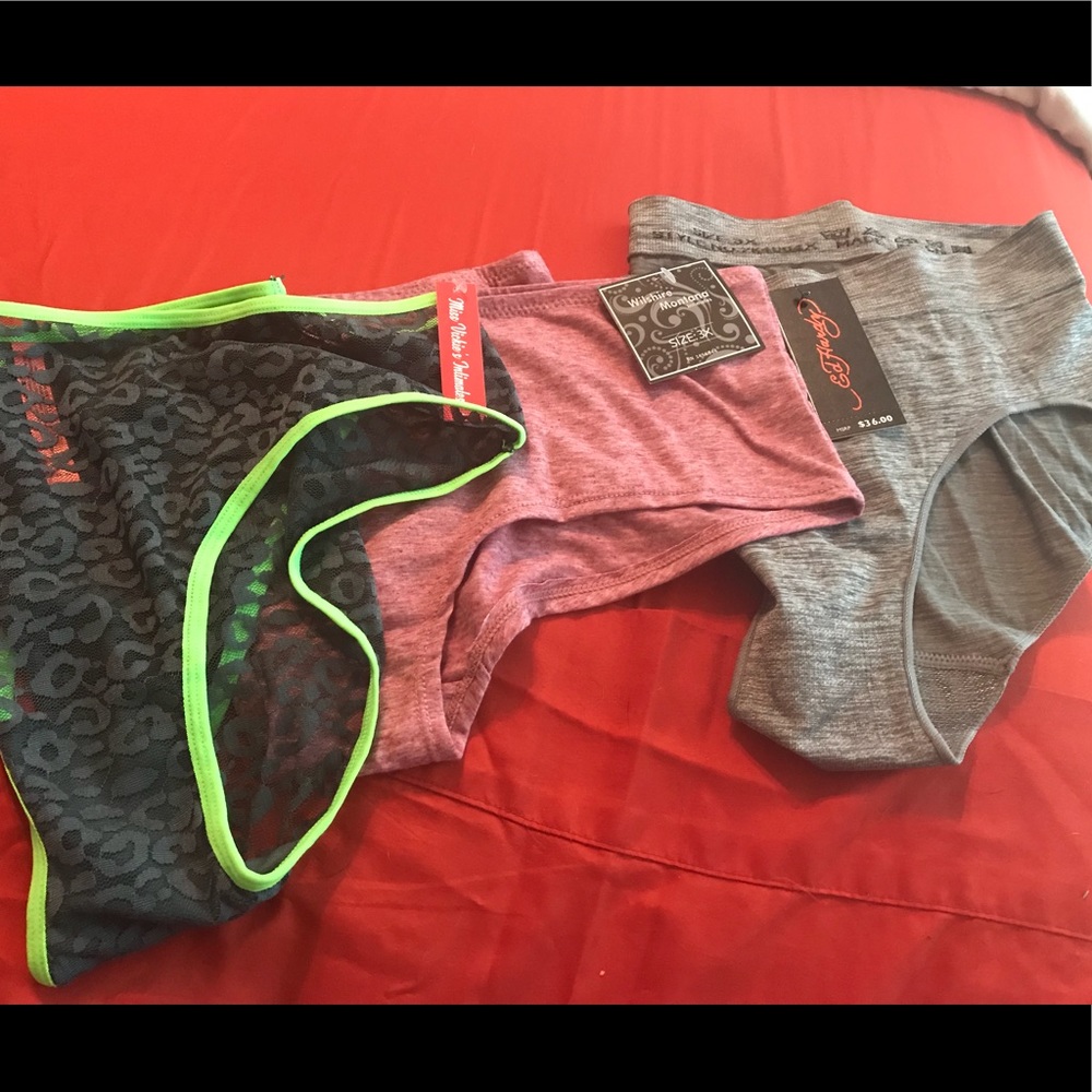3 pair plus size underwear